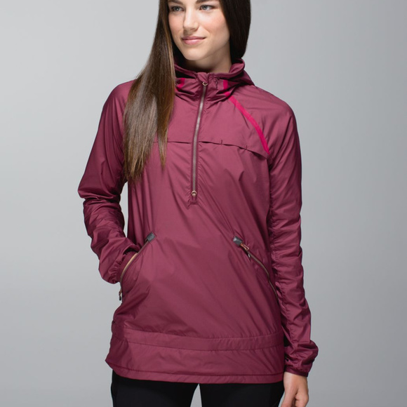 lululemon athletica Jackets & Blazers - Lululemon Miss Misty Pullover, Rusty Berry, size 4